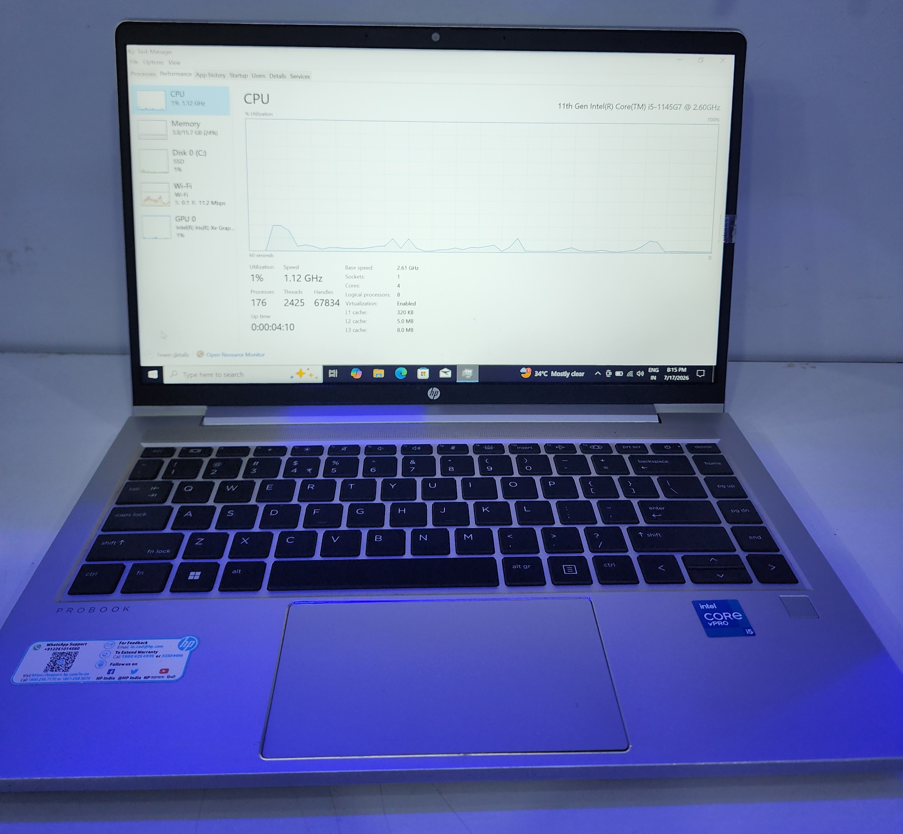dell laptop 3400 i5 10th gen